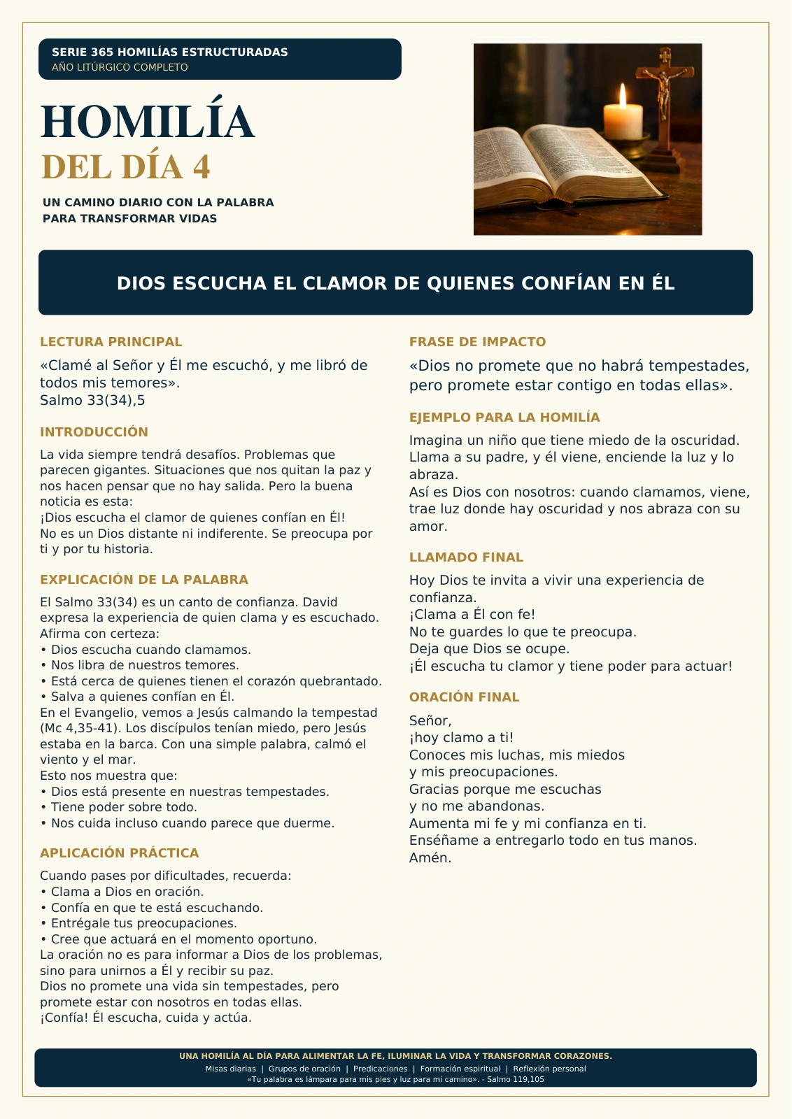 Homilía del día 4