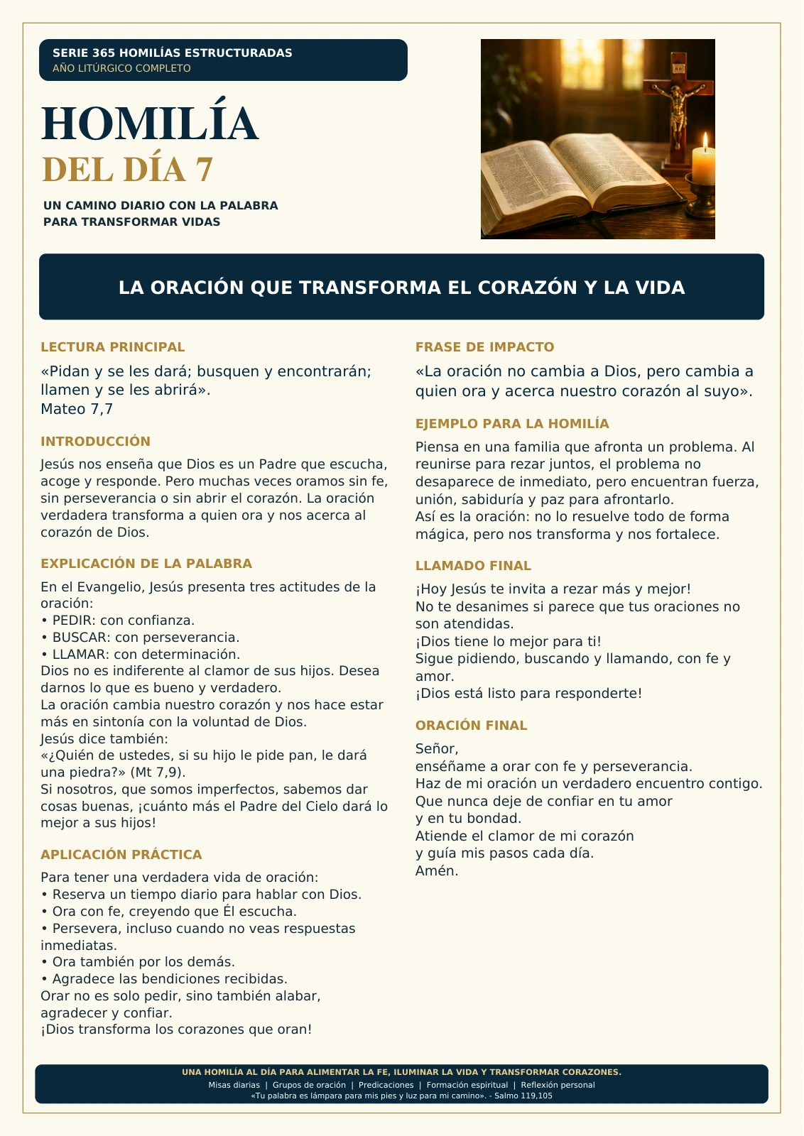 Homilía del día 7