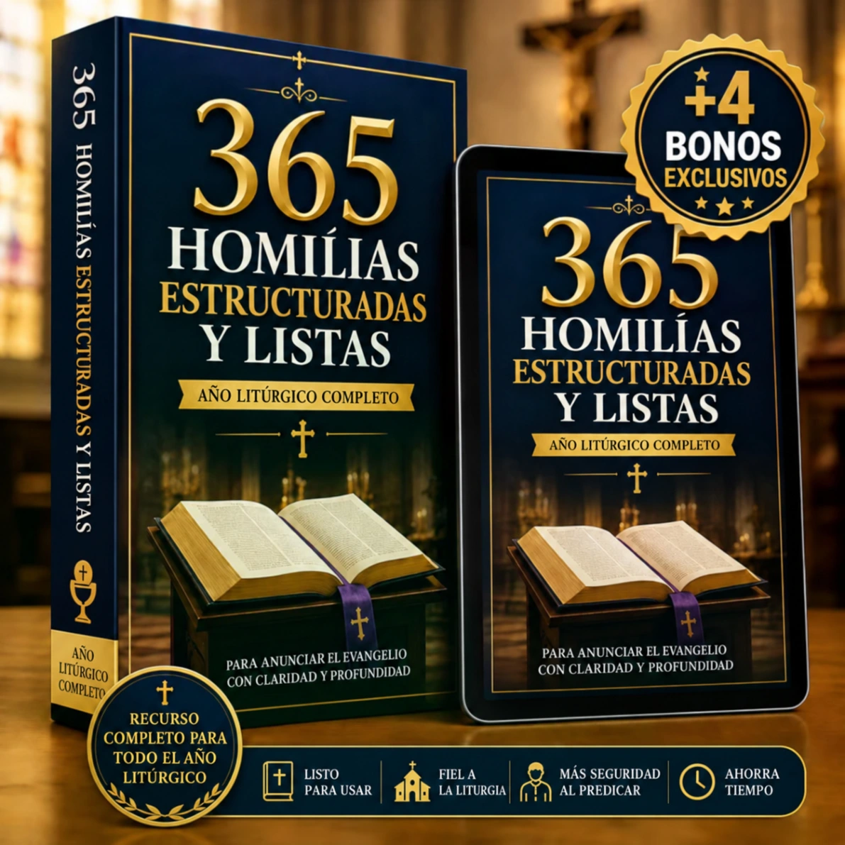 365 Homilías con cuatro bonos exclusivos