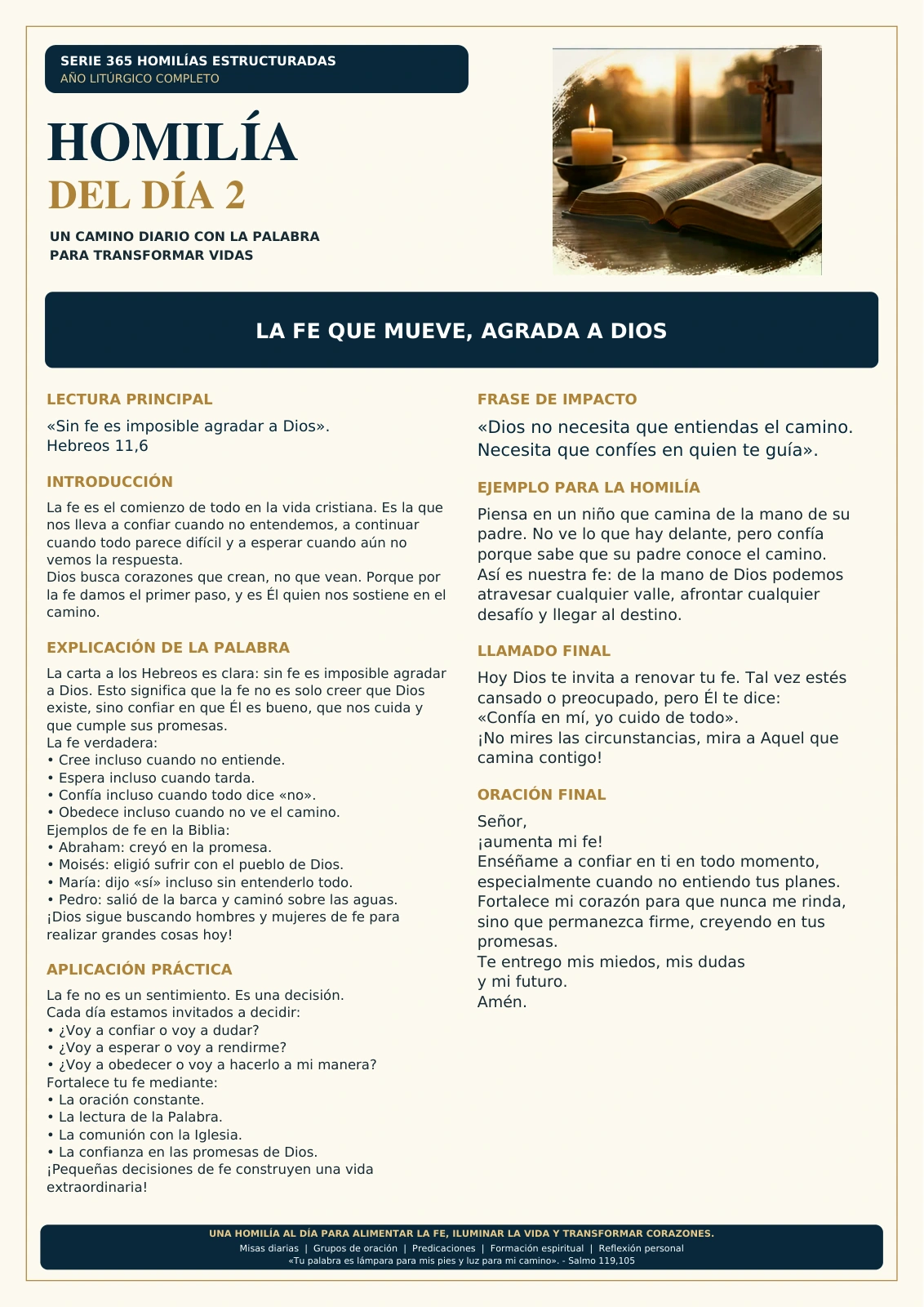 Homilía del día 2